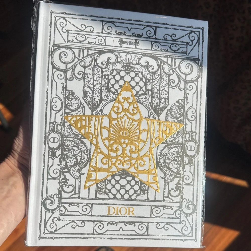 Dior Gold and Silver Star Notebook